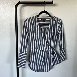 Banana Republic peplum wrap top